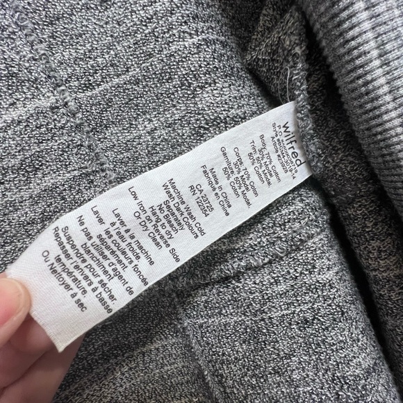 Wilfred from Aritzia, Classic Diderot Sweater, light grey, size Small, EUC - Picture 15 of 15